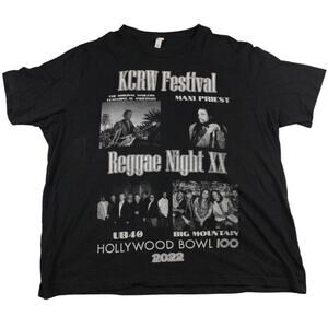 KCRW Festival Reggae Night XX Hollywood Bowl Shirt Mens XL 2020 Maxi Priest Al